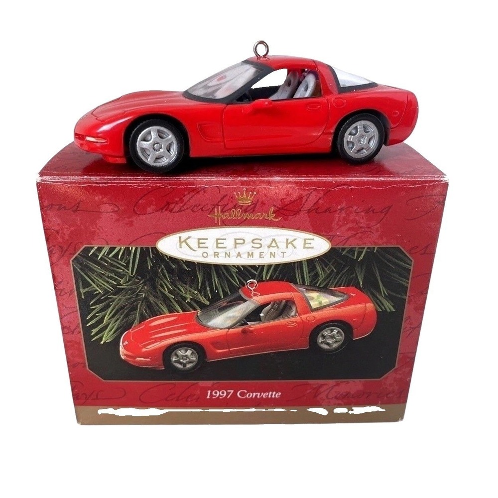 Hallmark Keepsake 1997 Corvette Ornament Torch Red Chevrolet Sports Car QXI6455